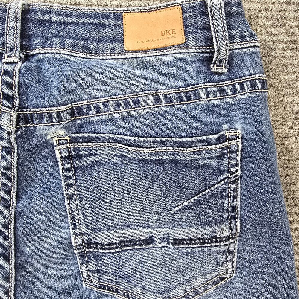 BKE Victoria Jeans Womens 30x31 Blue Mid Rise Bootcut Stretch Denim - Picture 6 of 9